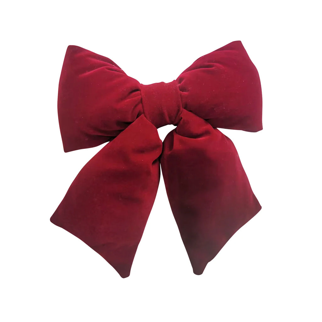 Velvet Décor Bow Red