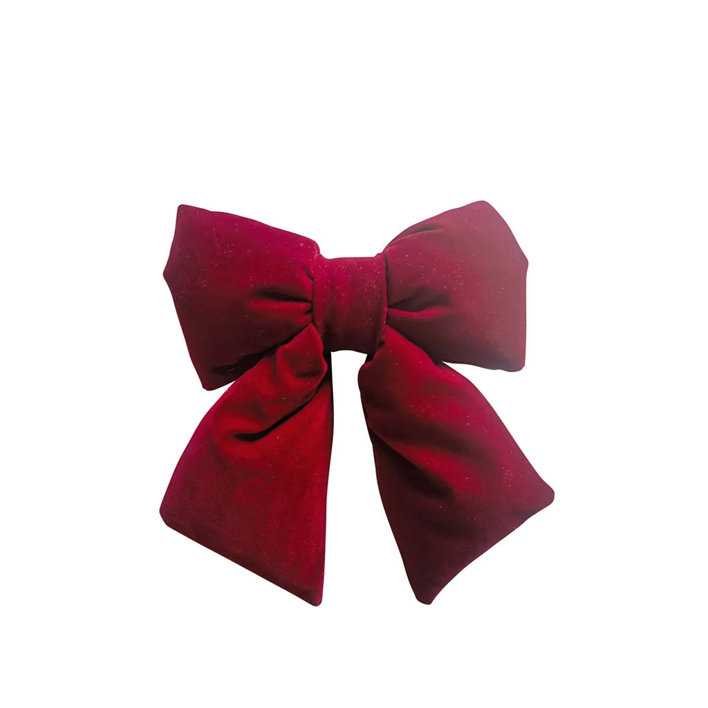 Velvet Décor Bow Red