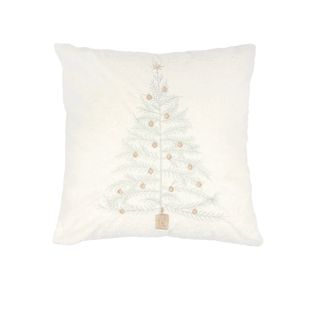 Embroidered Tree Cushion 18x18"