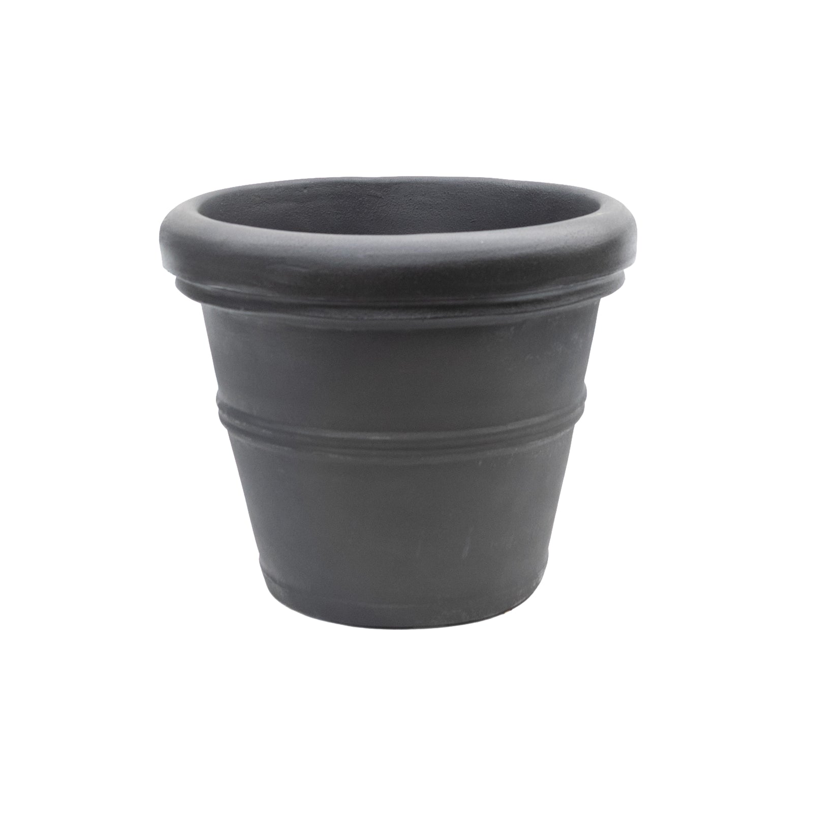 Brunello Roled Rim Planter Caviar Black