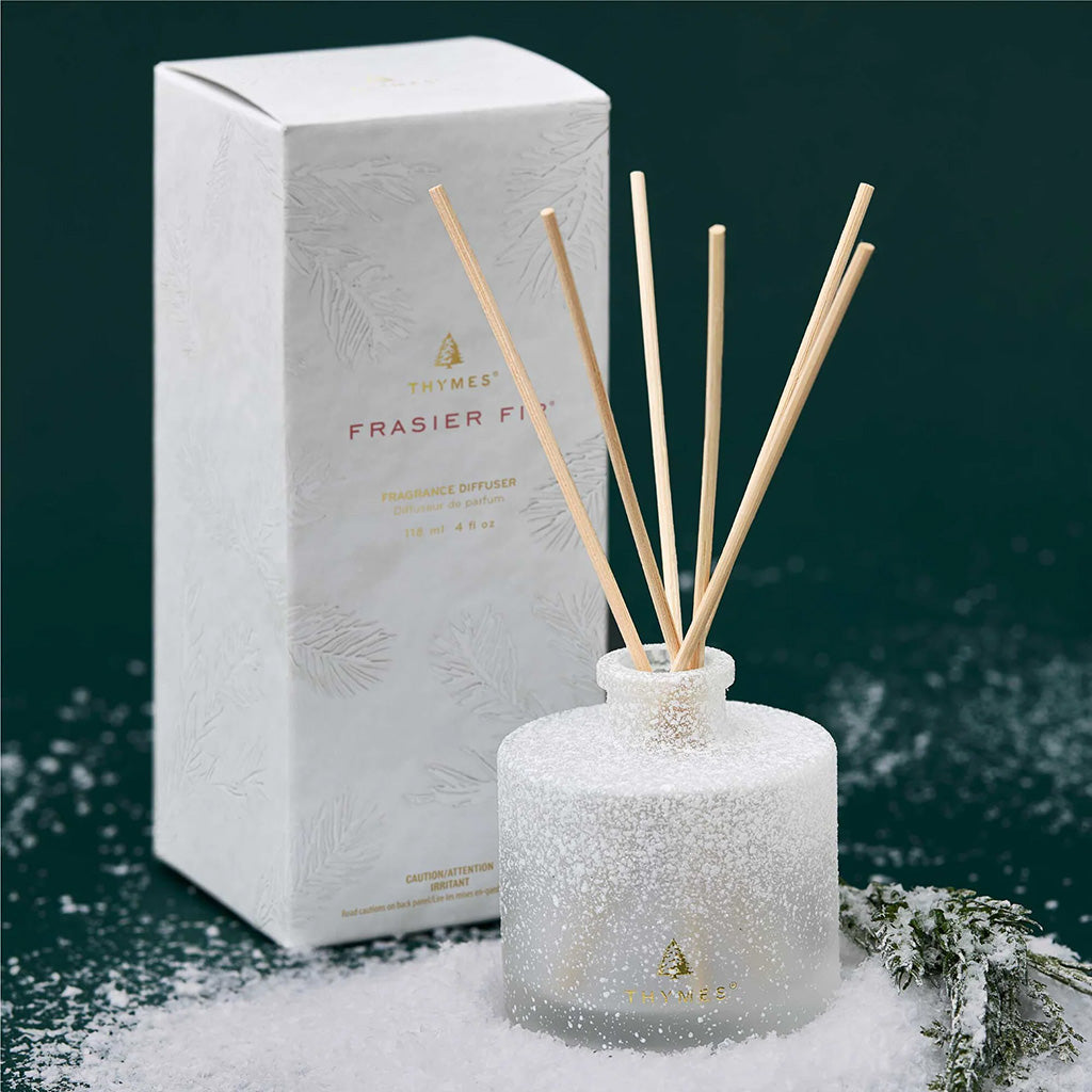 Thymes Frasier Fir® Flocked Petite Reed Diffuser