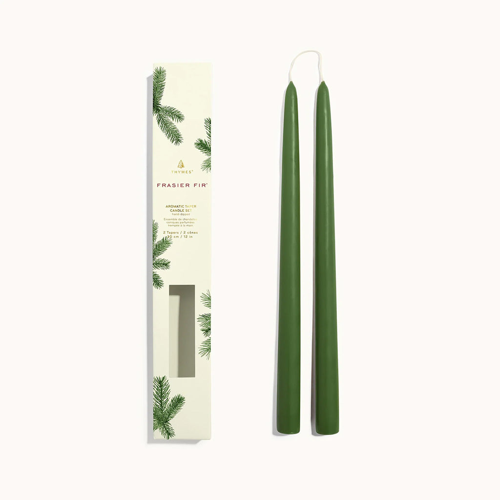 Thymes Frasier Fir® 12" Taper Candle Set