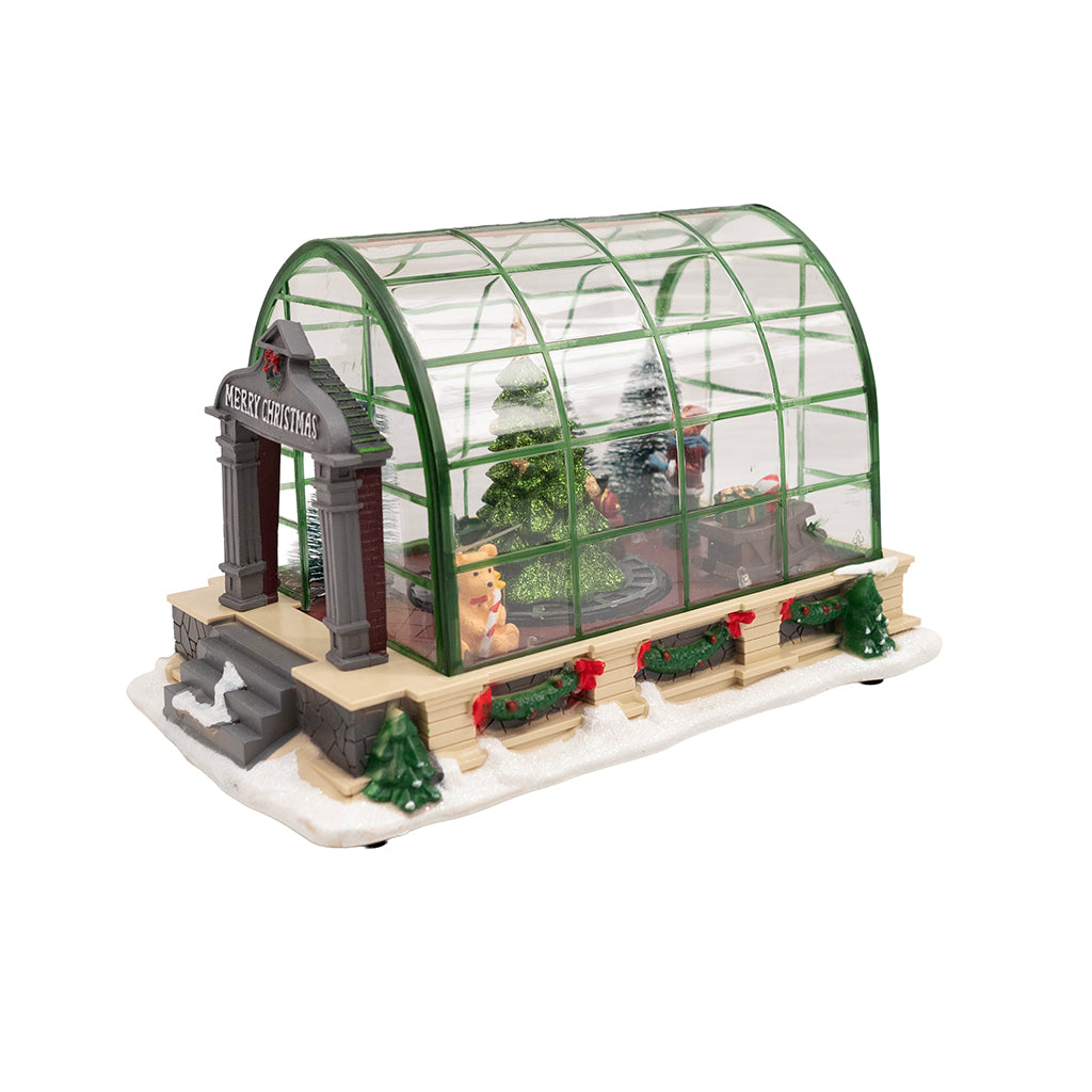 LED Christmas Greenhouse with Music