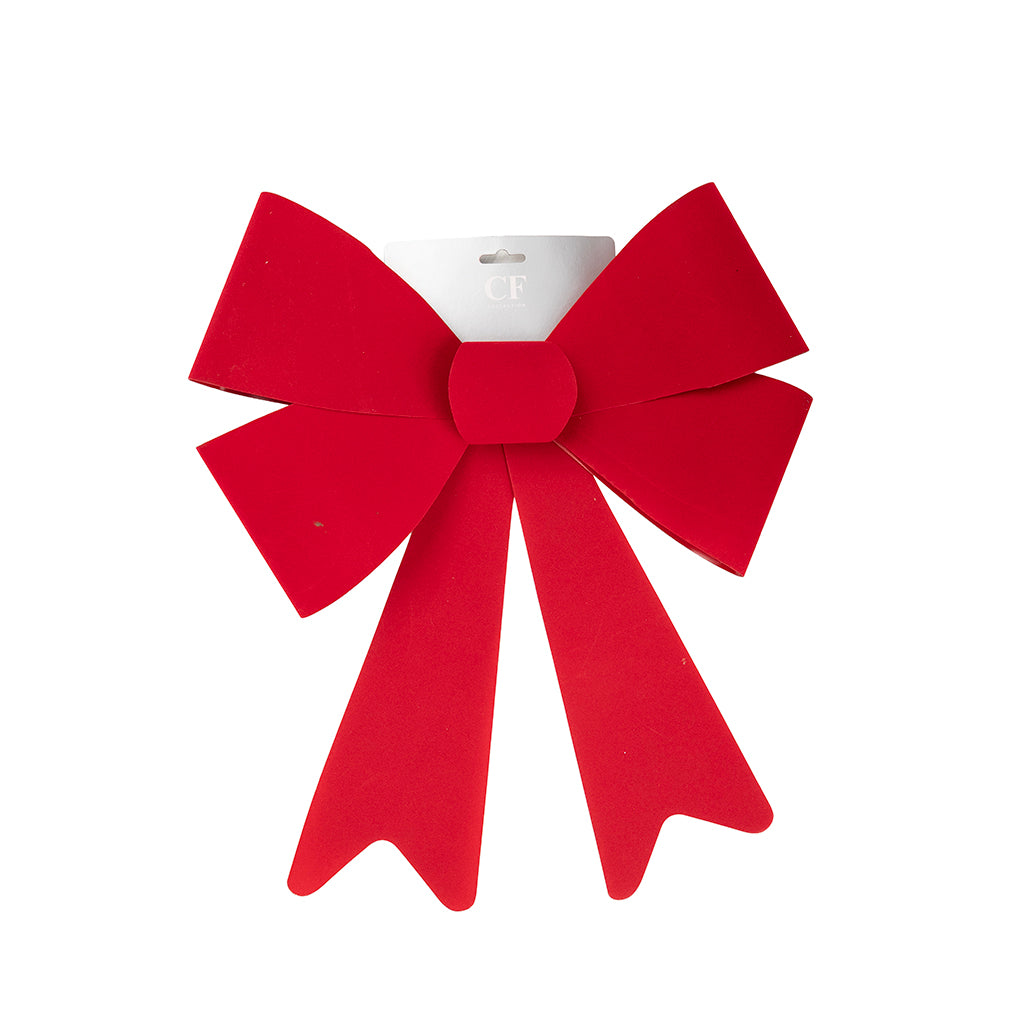 Red Velvet Formed Bow
