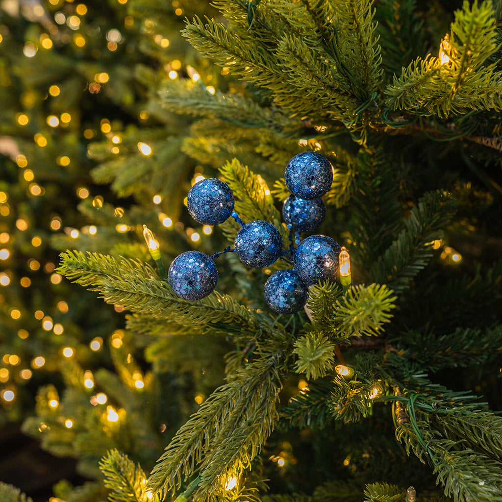 Royal Blue Glitter Ball Pick