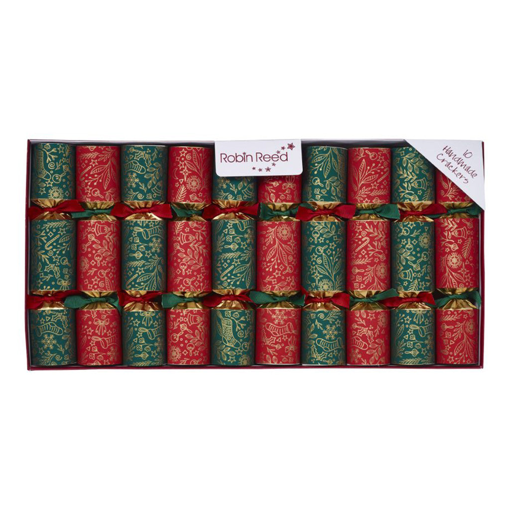 Bon Bon Red and Green Christmas Crackers