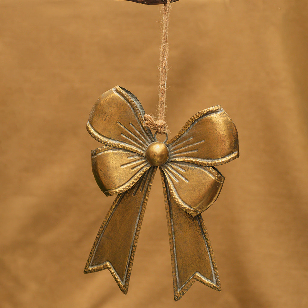 Antique Gold Metal Bow
