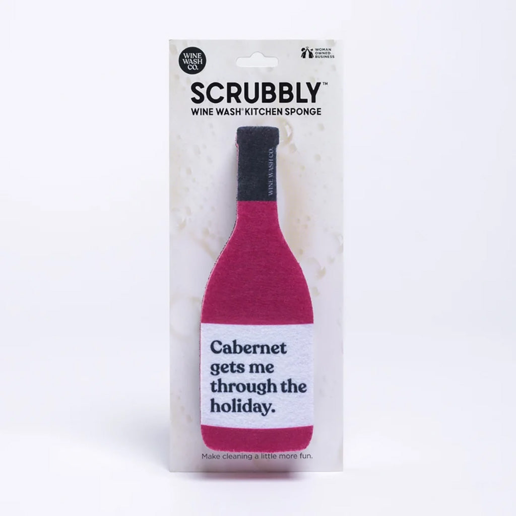 Scrubbly Kitchen Sponge Cabernet…Holiday