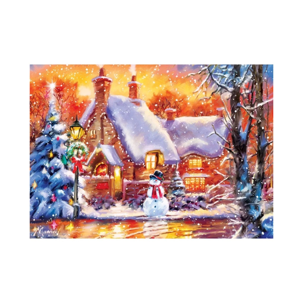 Snowman Cottage 500pc Puzzle