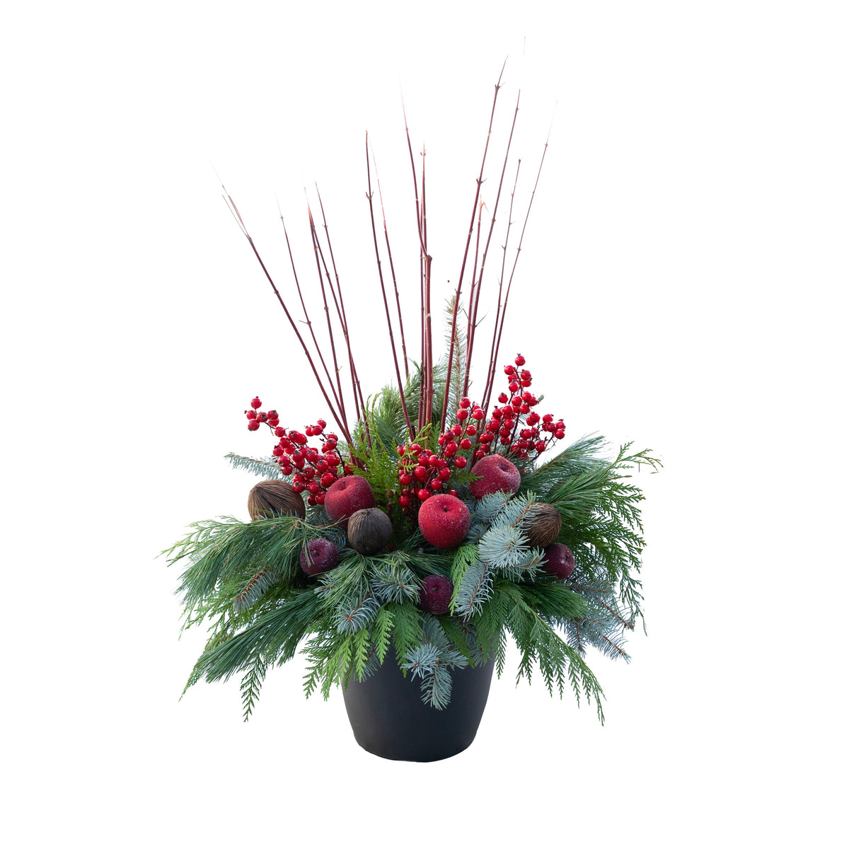 Urn Arrangement - Classic Christmas Deluxe Design 14"