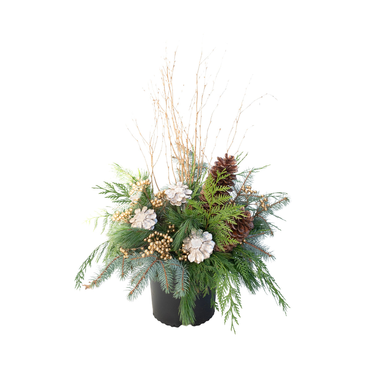 Urn Arrangement - Gilded Glow Design 11"