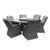 Hastings 7 Piece Dining Set Closed Weave - Driftwood/Linen