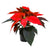 Poinsettia 4.5" Red