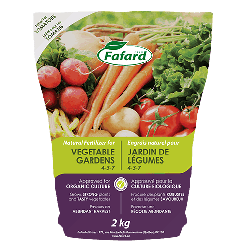 Fafard® Natural Fertilizer For Vegetable Gardens 4-3-7 2kg