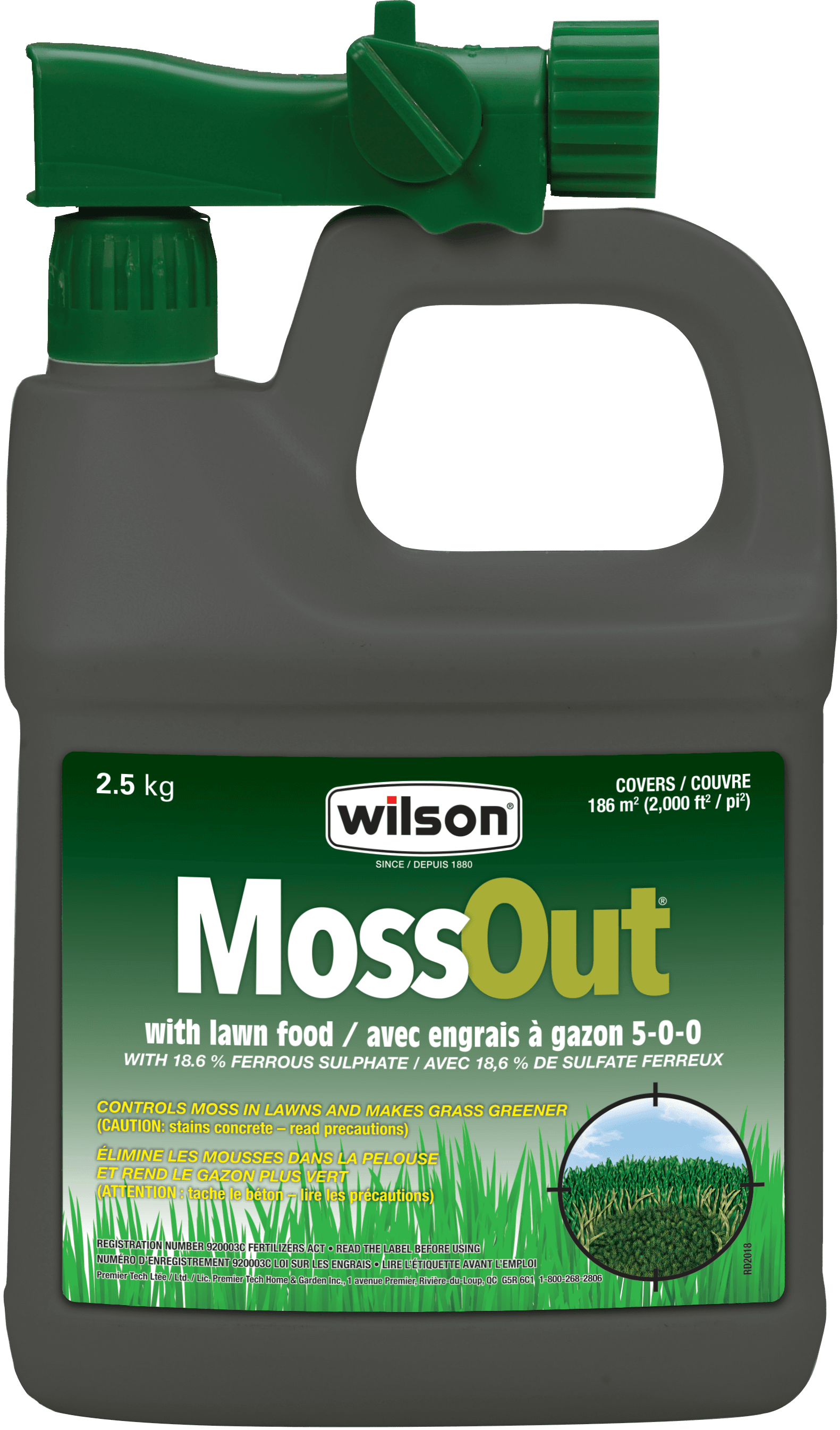 Wilson Moss Out 2.5kg Attach & Spray
