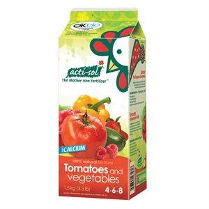 Acti-Sol Natural Tomato & Veggie 4-6-8 1.5kg