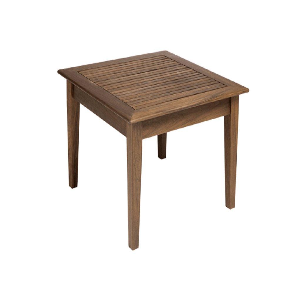 Add stunning, polished, serving space with the Opal Collection, High Square End Table. Crafted from exclusive materials, this timeless end table is the ideal addition to complement outdoor living seating. Measures 24in L x 24in W x 17in H.