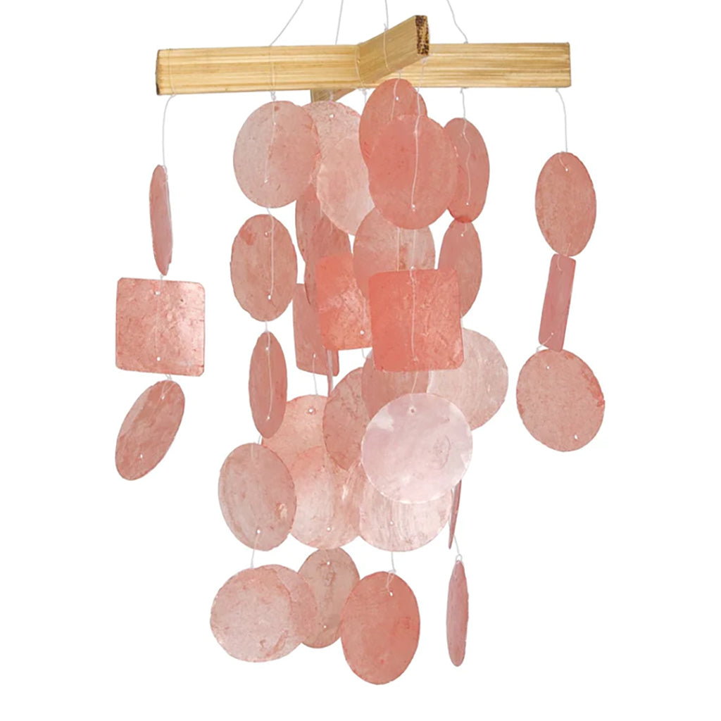 Mini Capiz Chime Coral