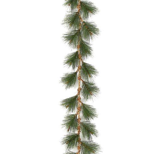 Crafted from lush evergreen branches, this garland rope is designed to bring a touch of natural beauty to your indoor or outdoor settings. Its generous length allows for versatile decorating options, whether you want to adorn your front porch, staircase, mantel, or any other space that could use a festive, verdant touch. 