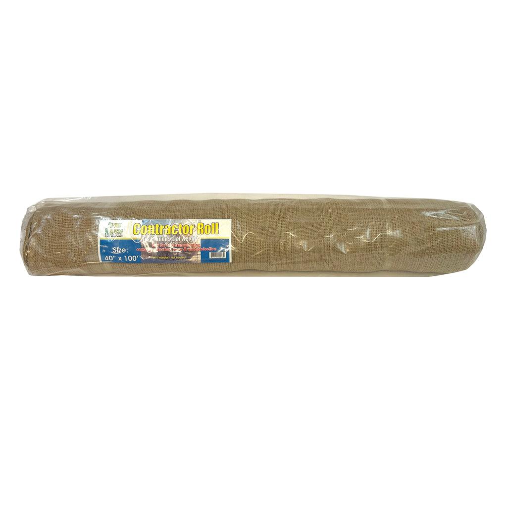 Burlap 7 Oz Contractor Roll 40&quot;X100&#39;