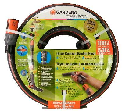 Gardena Hose Quick Connect 5/8" x 100'