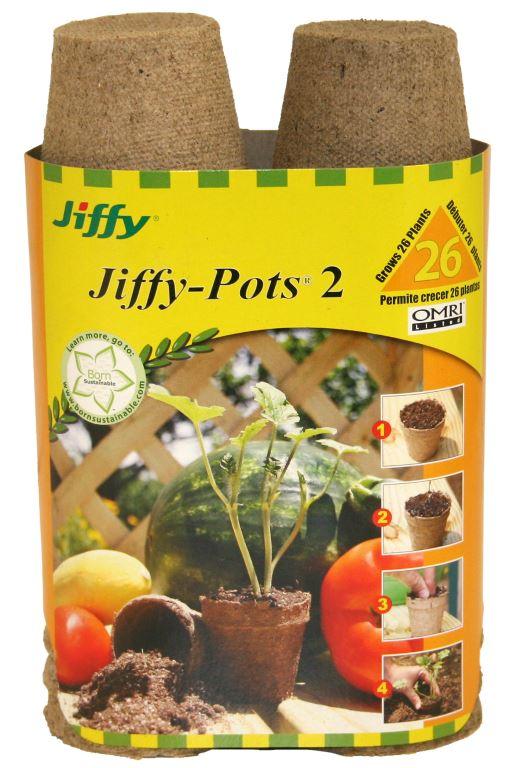 Jiffy Peat Pots 2&quot; Round 26 Pack