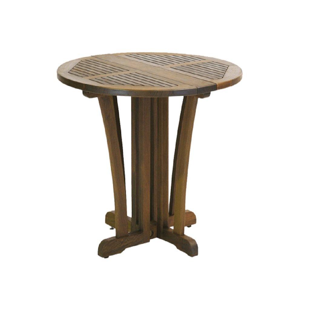 Add additional, elegant serving space with the stunning Gateleg Table. With a sturdy design and structure, this table is extremely durable and is made to withstand weather wear. Measures 36in x 30in x 29in. 