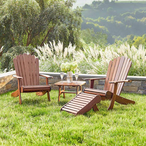 Taking a unique and elegant approach to the classic Muskoka chair, the IPE Adirondack Chair is a stunning addition to any outdoor living space. With deep chocolate brown colours, this comfortable addition measures 37in L x 31in W x 35in H. 