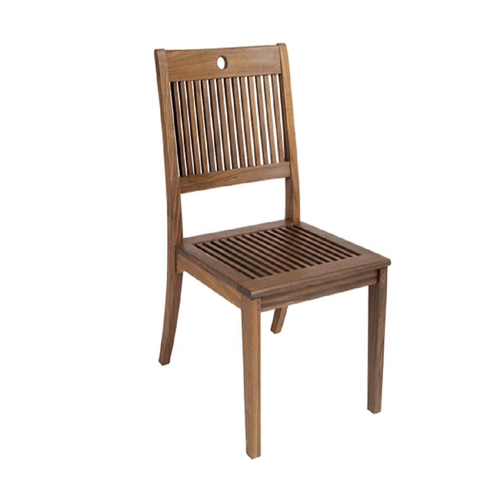 Designed for comfort and longevity, the Opal Collection Side Chair is a stunning addition to any outdoor living space. These chairs are also stack-able, making storage extremely simple. Measures 20in L x 16in W x 34in H. 