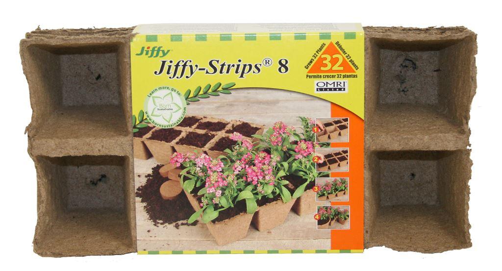 Jiffy Peat Strips 8- 4 pack