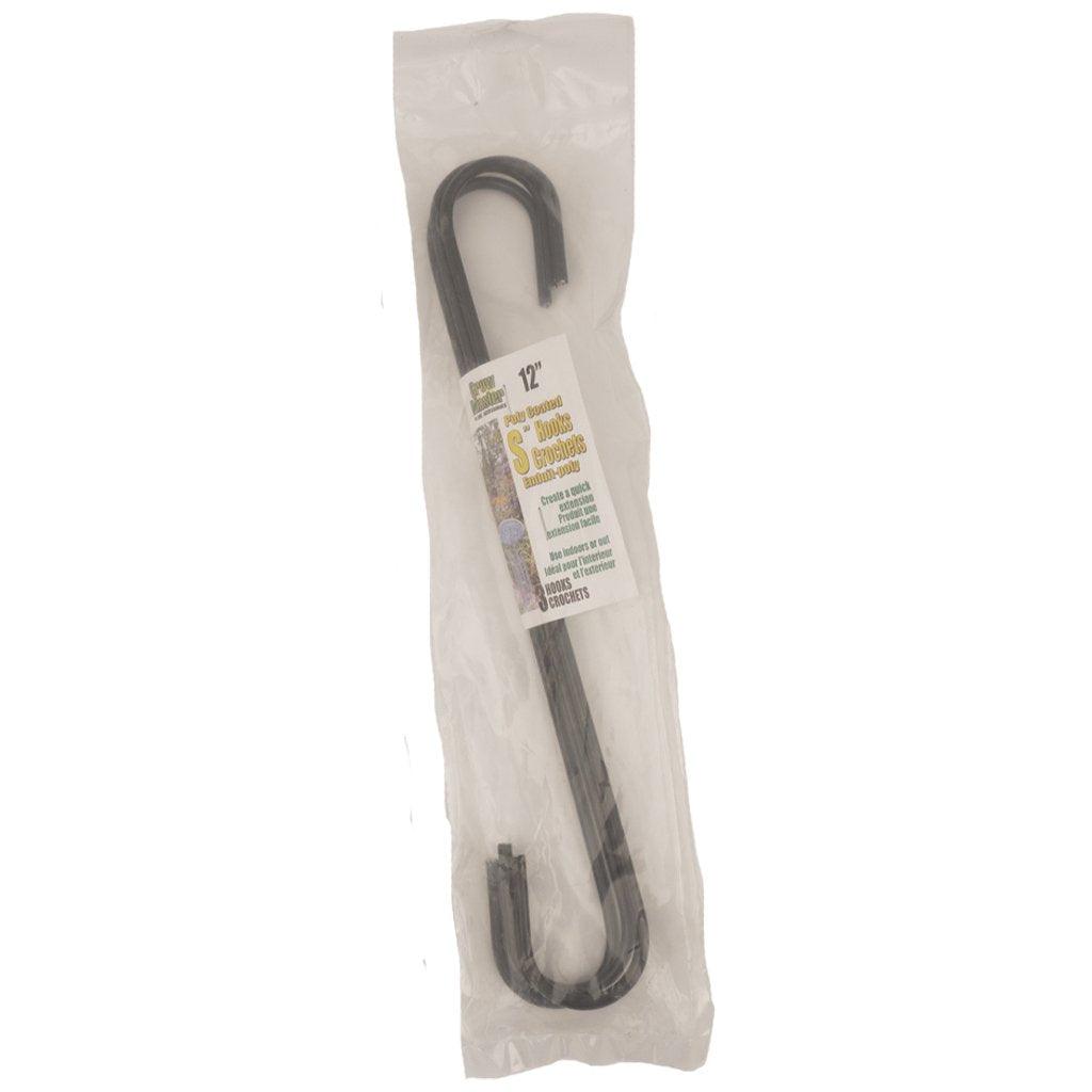 "S" Hooks Poly Coated 12" 3 Pack