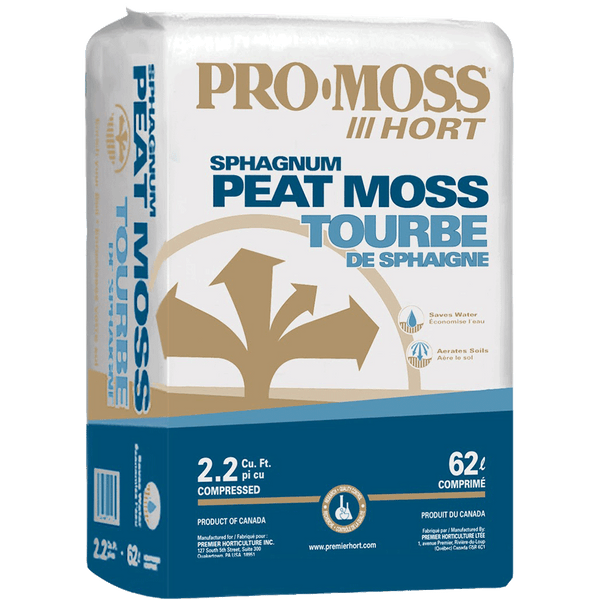 Peat Moss - Pro-Moss 2.2 cu ft. - Sheridan Nurseries