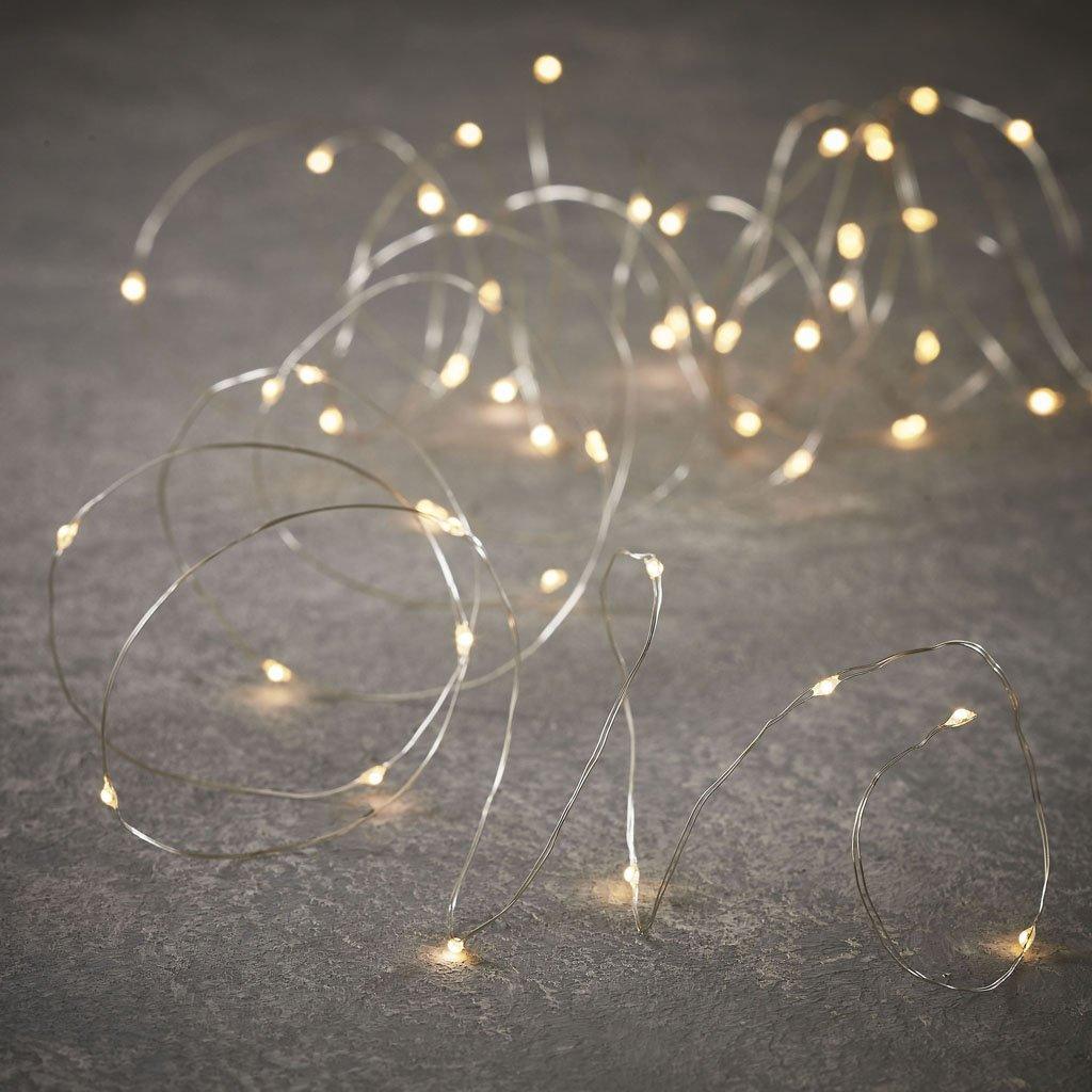 Outdoor String Silver Warm White 30 Led Lights