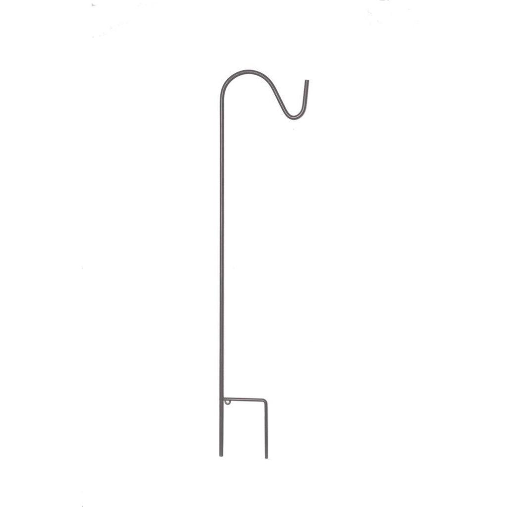 Enhance your garden with the Garden Hook Single 48in. This classic hook adds a touch of color and provides support for your hanging plants. Effortlessly elevate your garden with this must-have accessory.