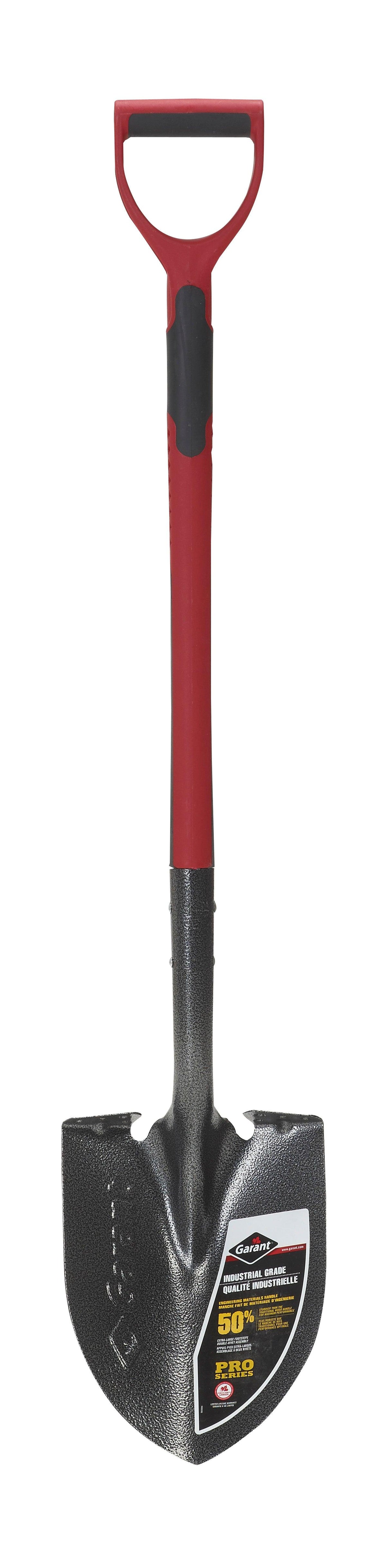 Garant® Pro Fiberglass Round Point D-Handled Shovel