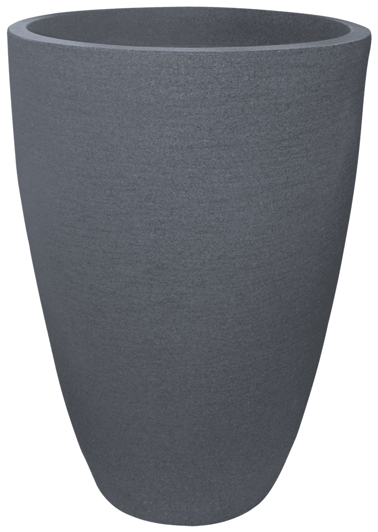 Modern Conic Pot 44x30cm Charcoal
