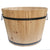 Natural Lacquered Wood Barrel 20x15"