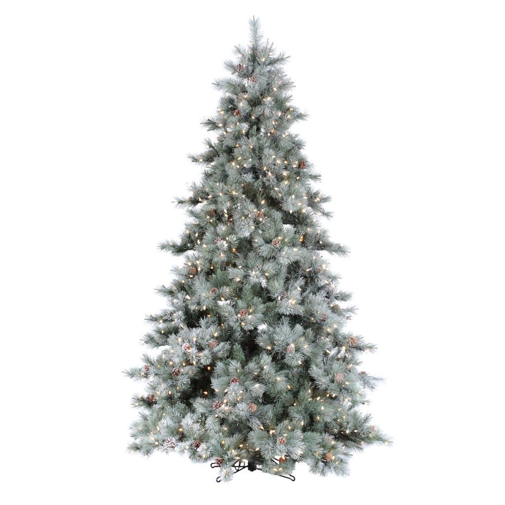 4.5&#39; Iced Aspen - Clear Incandescent Everlasting Christmas Tree