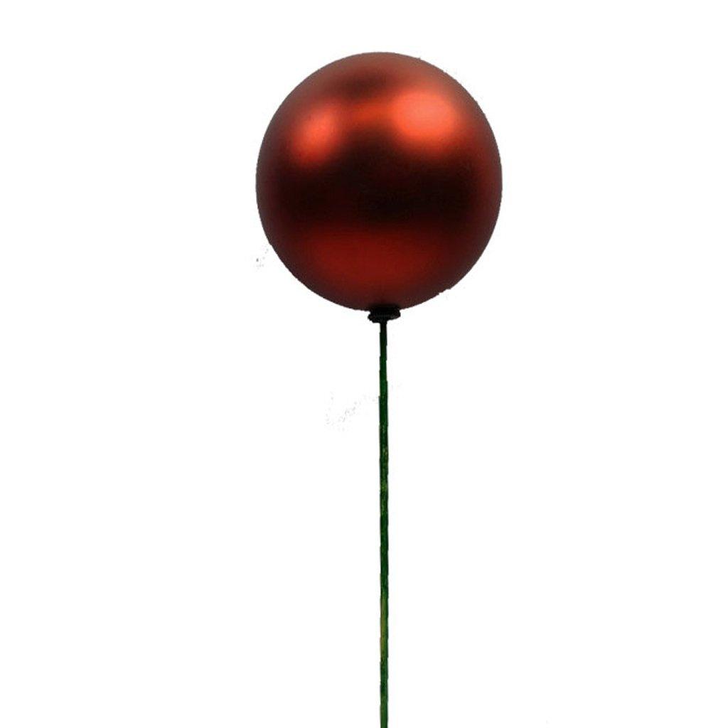 Ball With Stick 150mm matte red