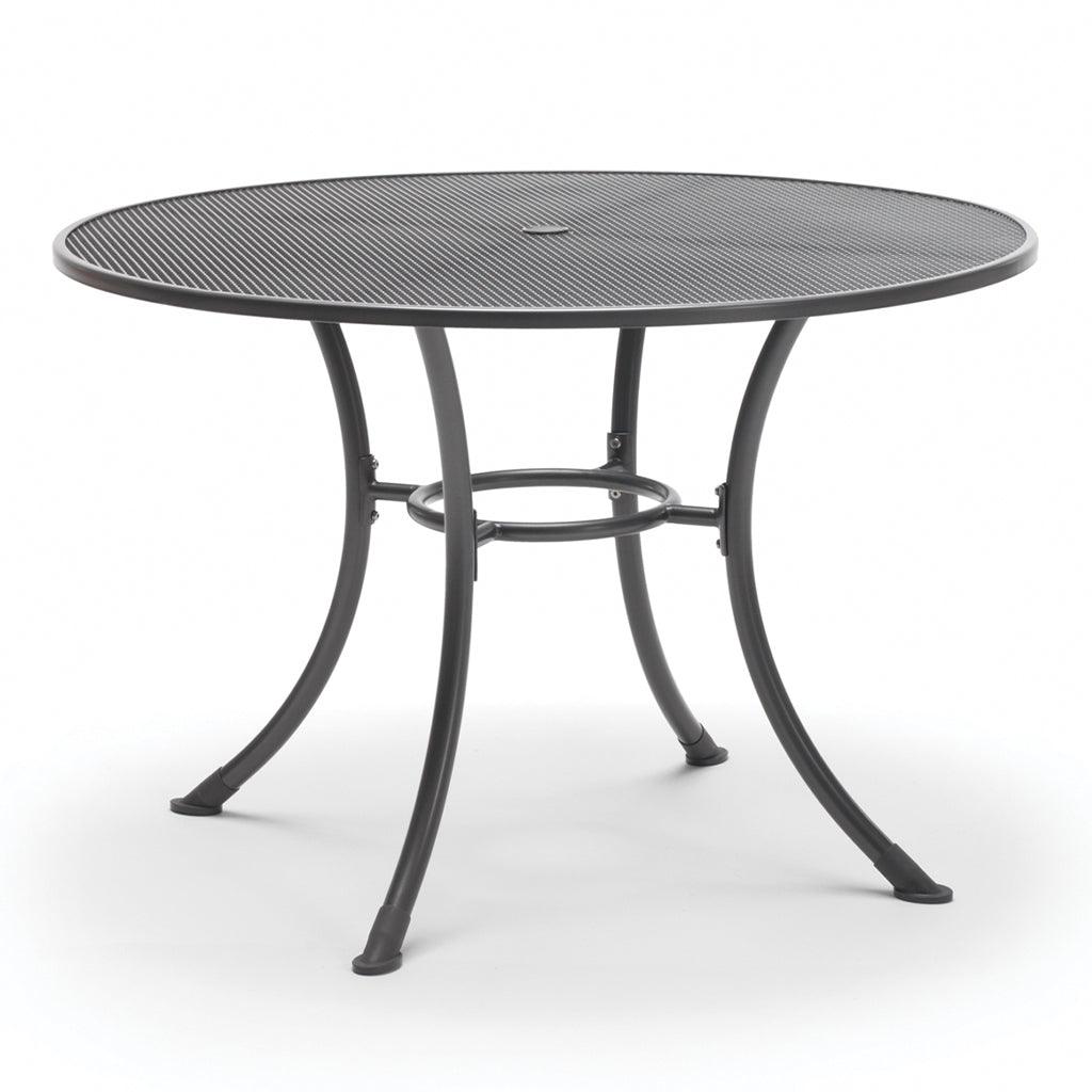 36 Inch Round Mesh Dining Table Gray