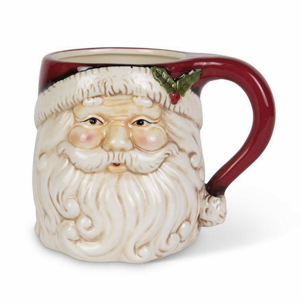 Santa Face Ceramic Mug 4.5in