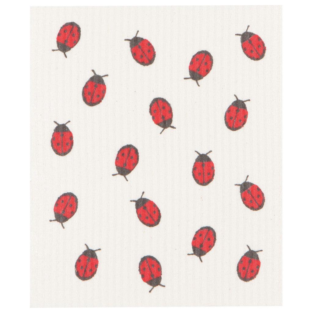Fly Away Ladybug Swedish Dish Cloth