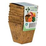 Biodegradable Square Coconut Coir Pots 3&quot; 8Pk