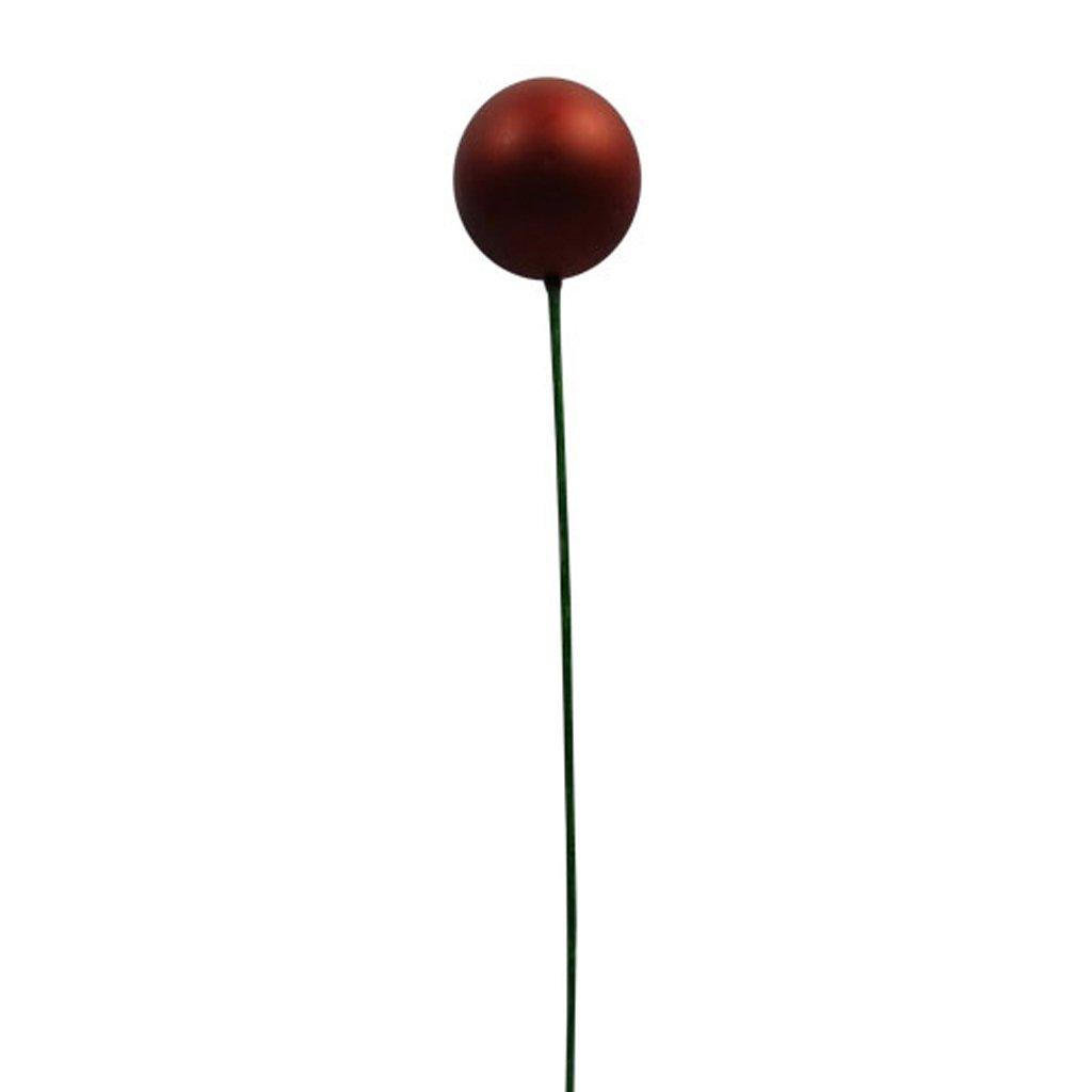 Ball With Stick 80mm matte red