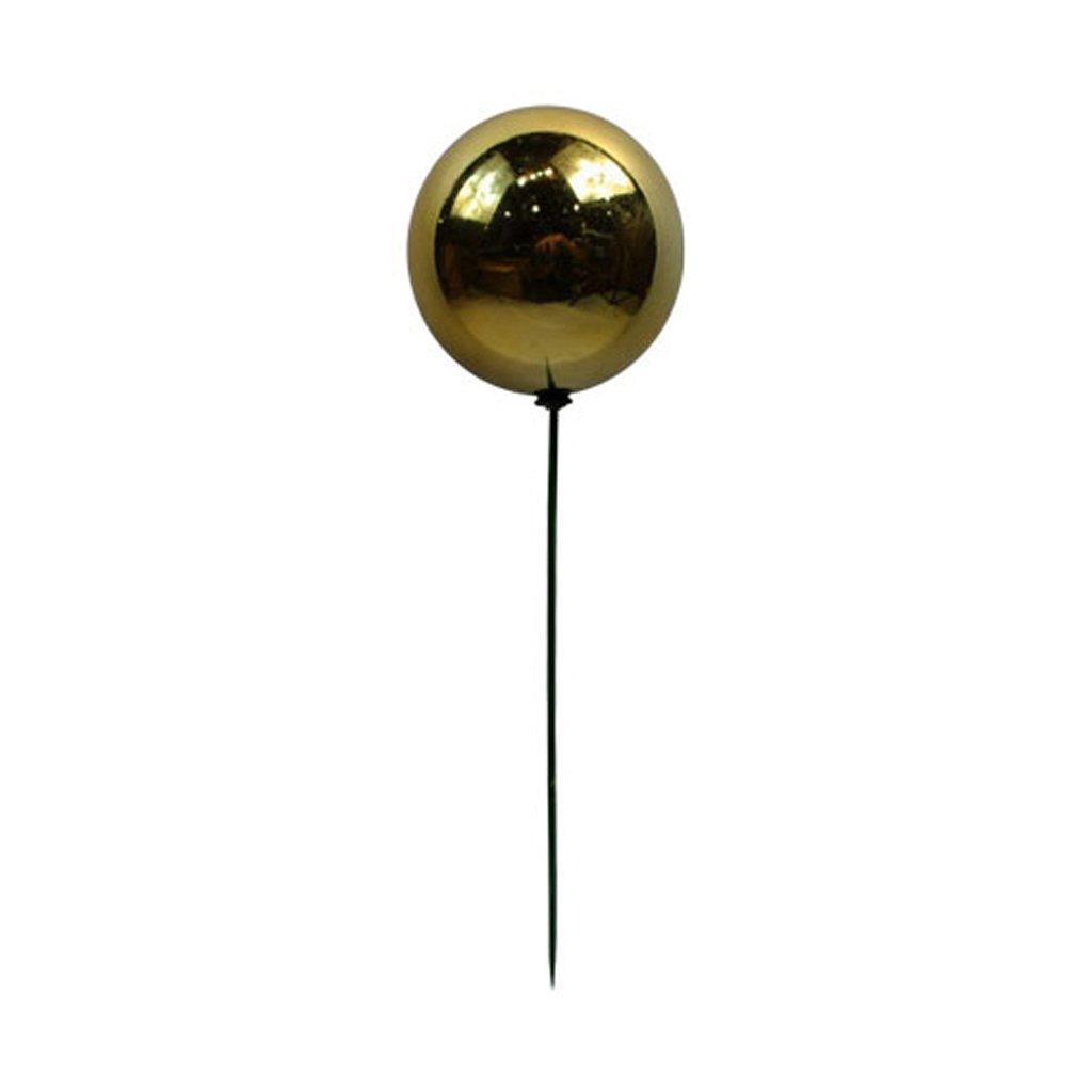 Ball With Stick 120mm shiny gold