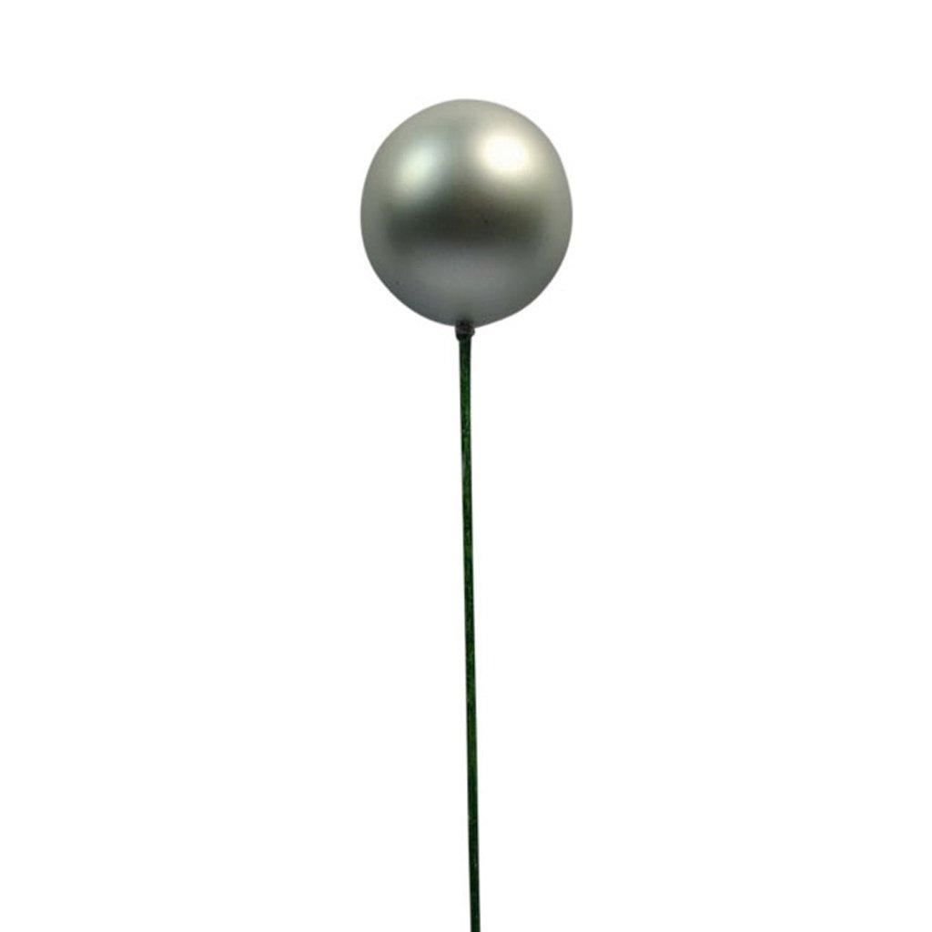 Ball With Stick 150mm matte silver