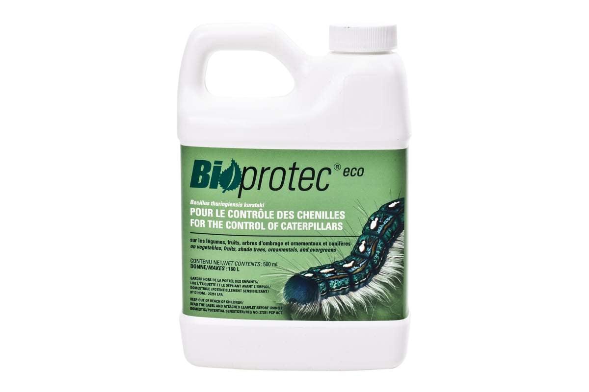 Bioprotec eco is a biological insecticide composed of BTK (Bacillus thuringiensis ssp. Kurstaki) that effectively controls pests that are eating your plants while not harming beneficial insects, birds, or humans. Resistant to UV degradation, this formula is effective for up to 8 days on leaves while also approved for organic farming.&nbsp;
