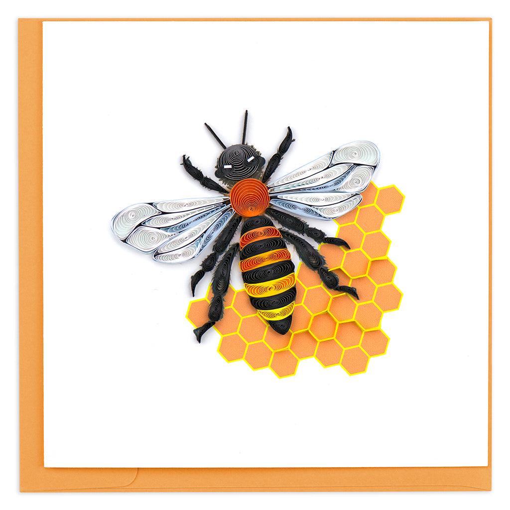 Honey Bee Quilling Card