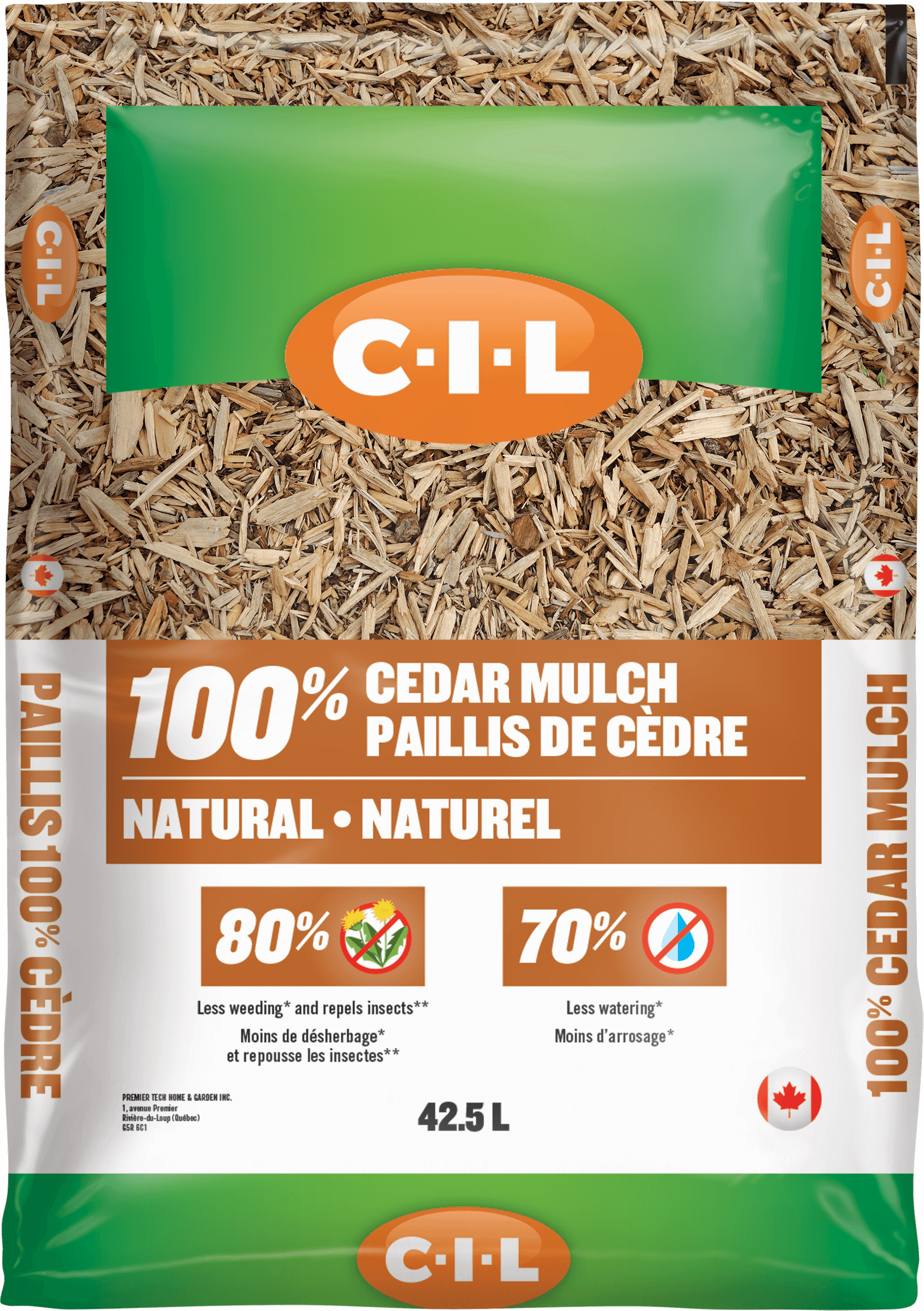 CIL 100% Natural Cedar Mulch 42.5L