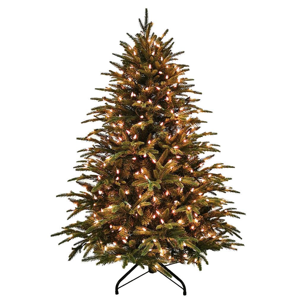 Embrace the holiday spirit with the 4.5&#39; Greenland Everlasting Pre-Lit Christmas Tree. This charming tree boasts a height of 4.5 feet, making it a perfect addition to your festive décor. With its pre-lit design, it&#39;s adorned with built-in lights that eliminate the hassle of stringing lights yourself. This delightful Christmas tree brings warmth and cheer to your home, creating a cozy ambiance for your celebrations. 